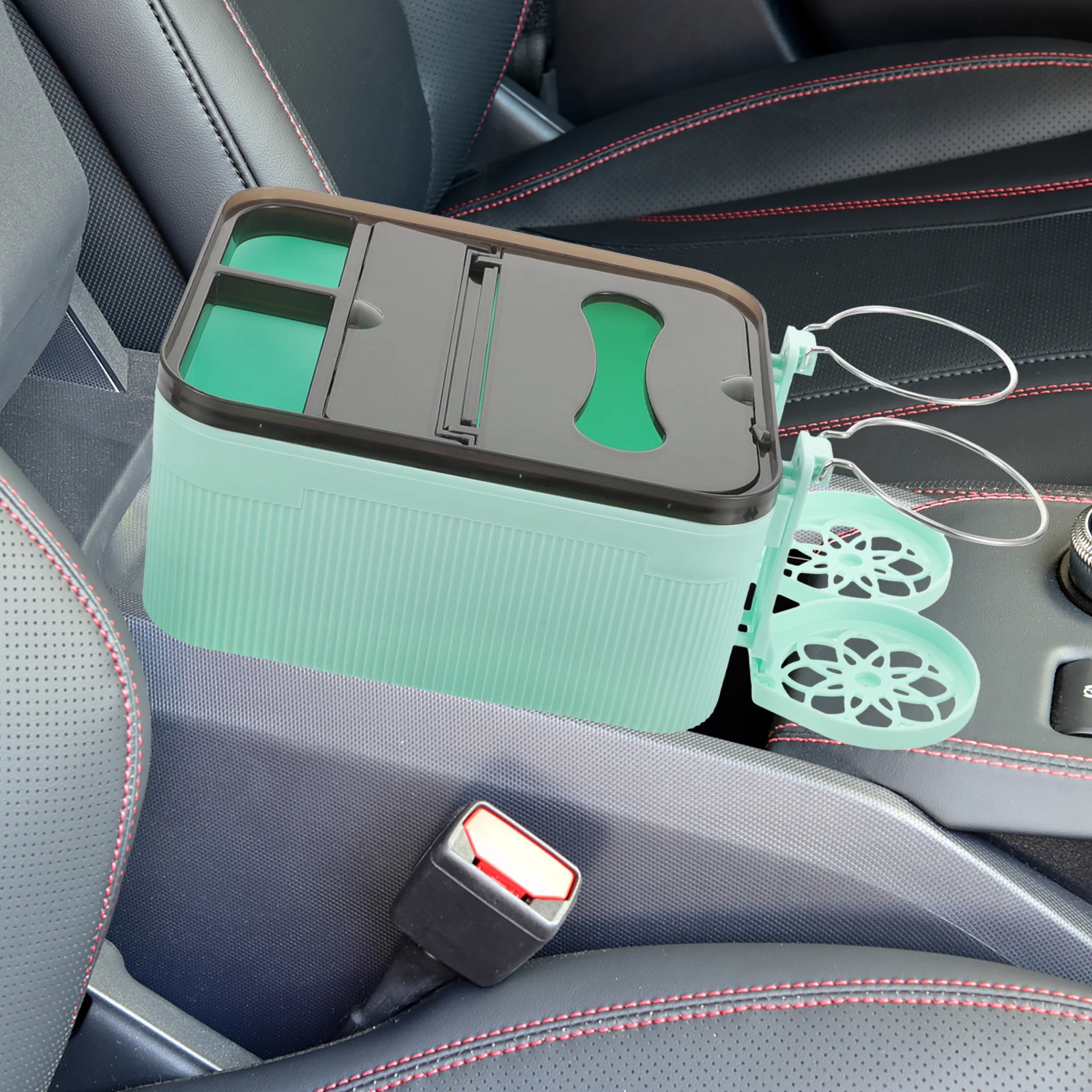 

Tissue Storage Box Multifunctional Cup Sundries Organizer Durable Plastic Car Napkin Holder For Vehicle Interior Car Storage
