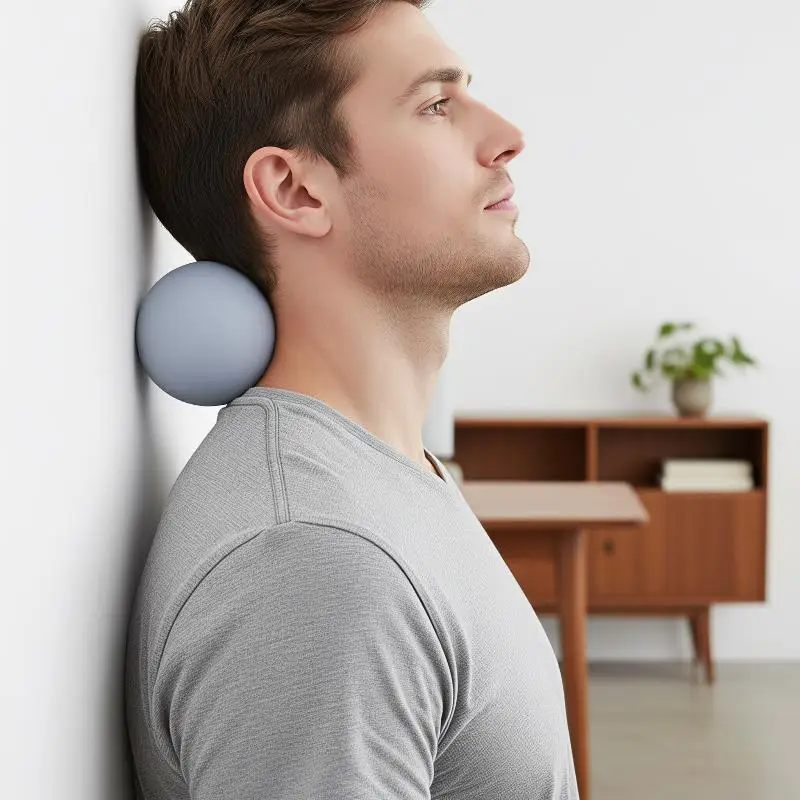 Mini-Silikon-Faszienball, tragbares Triggerpunkt-Massagegerät zur Linderung von Muskelverspannungen in Rücken und Füßen, geeignet für Büro, Ruhetempo, Yoga und Fitness. – Detail 4