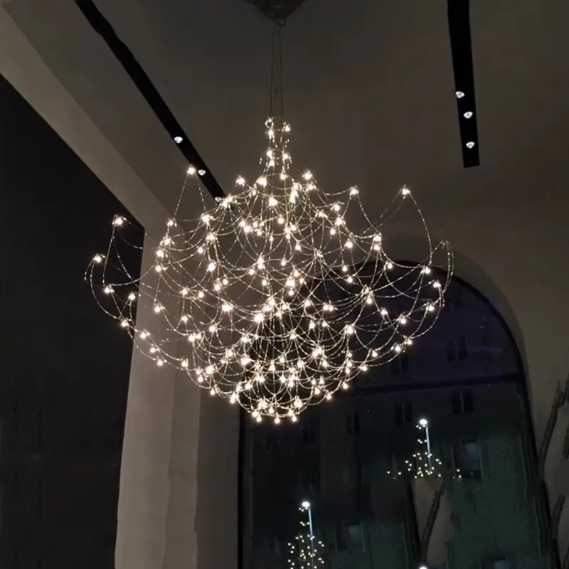 

2025 Новый Подвесной Светильник Гостиная Роскошный Магазин Коммерческая Вилла Дуплекс Лестница Зал одуванчика Основный Свет