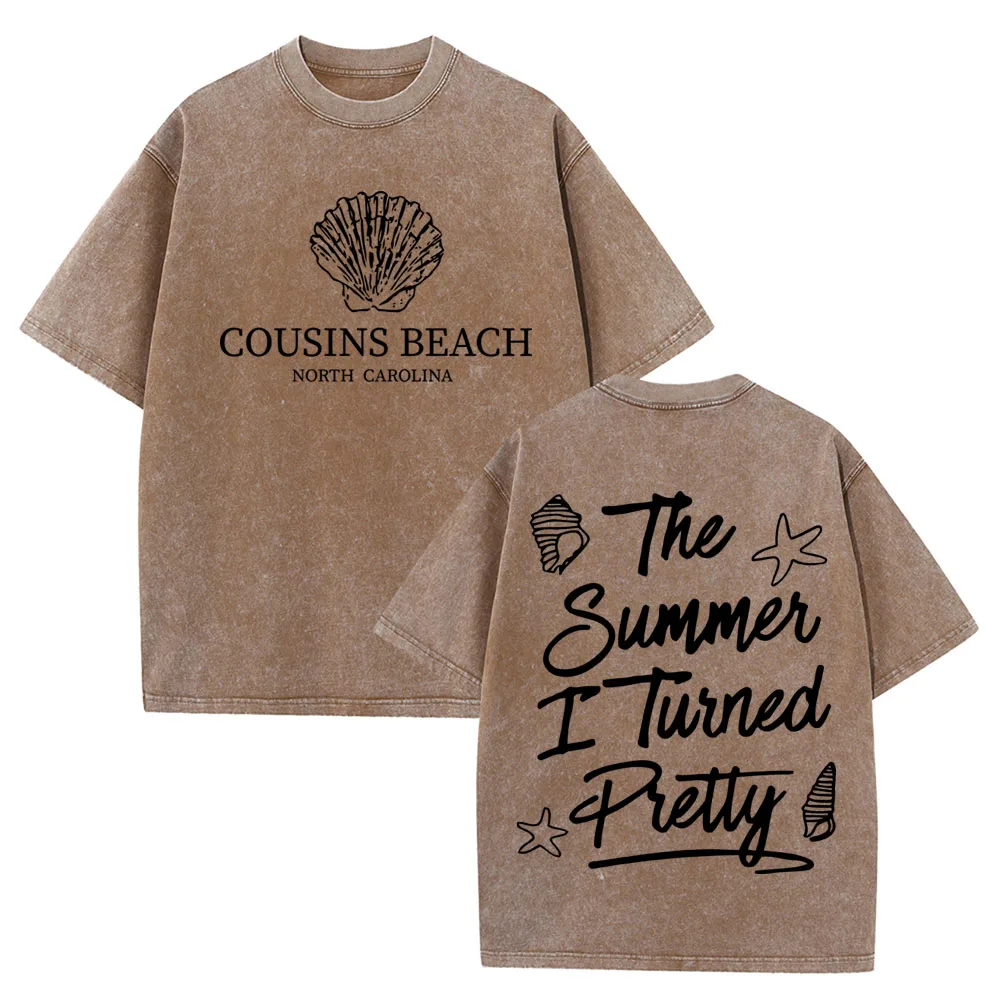 تي شيرت قطني 2025 الصيف الذي تحولت إلى قميص الشاطئ الجميل للموسم 3 للفتيات