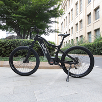 Gonped Electric Bike 1000w Carbon Frame Emtb Bafang M620 Mid Motor Full Suspension Ebike for Adult