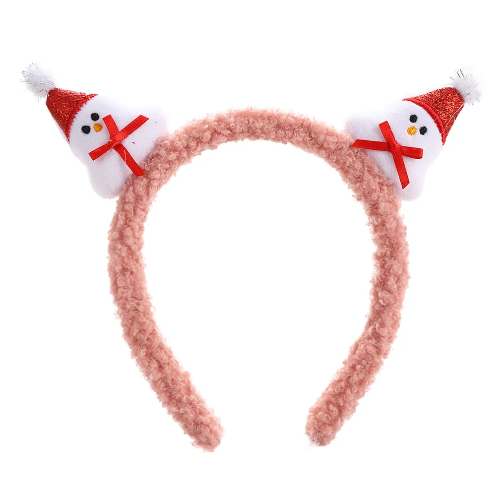 

Cute Face Wash Female Cloth Elk Santa Claus Christmas Cartoon Headband Women Hair Band Hair Accessories Korean Style Head Hoop