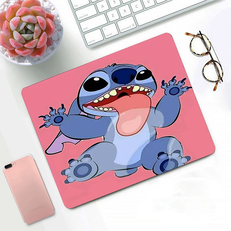 Stitch Cartoon Aesthetic Small Mouse Pad Gamer Computer Desk Mat Kawaii Gaming Accessories Varmilo Keyboard Carpet LOL Mousepad