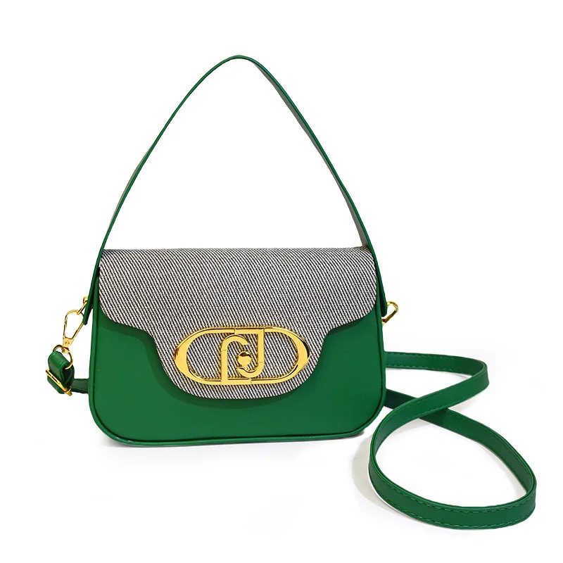 

Sophisticated Two-Tone Square Bag, Structured Crossbody Purse for Work, Versatile Women's Underarm Bag, Chic Shoulder Bag