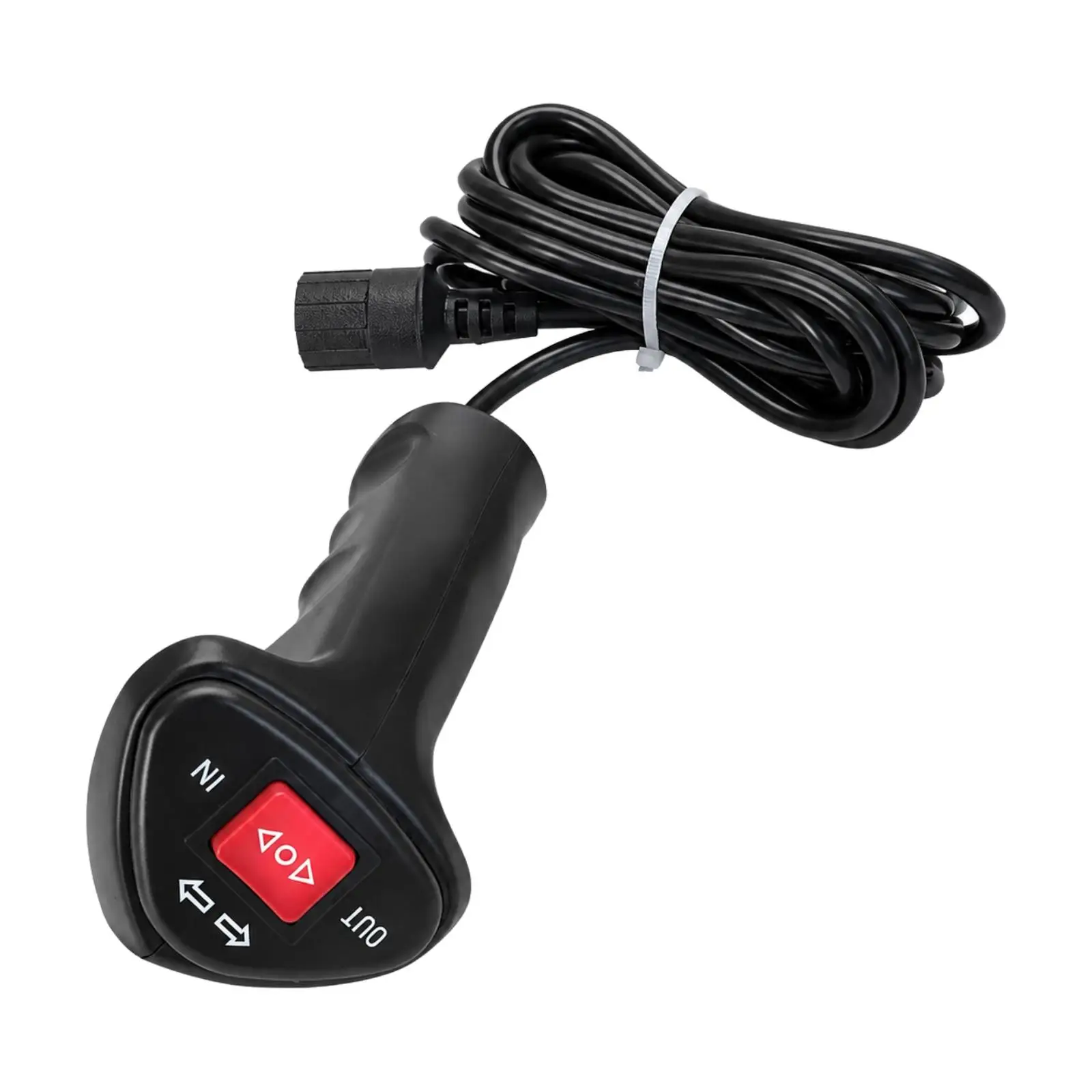 Handheld Wired Winch Control for 500A Electric Winch with Coiled Cable and Plug Connector for Truck SUV Vehicle Use
