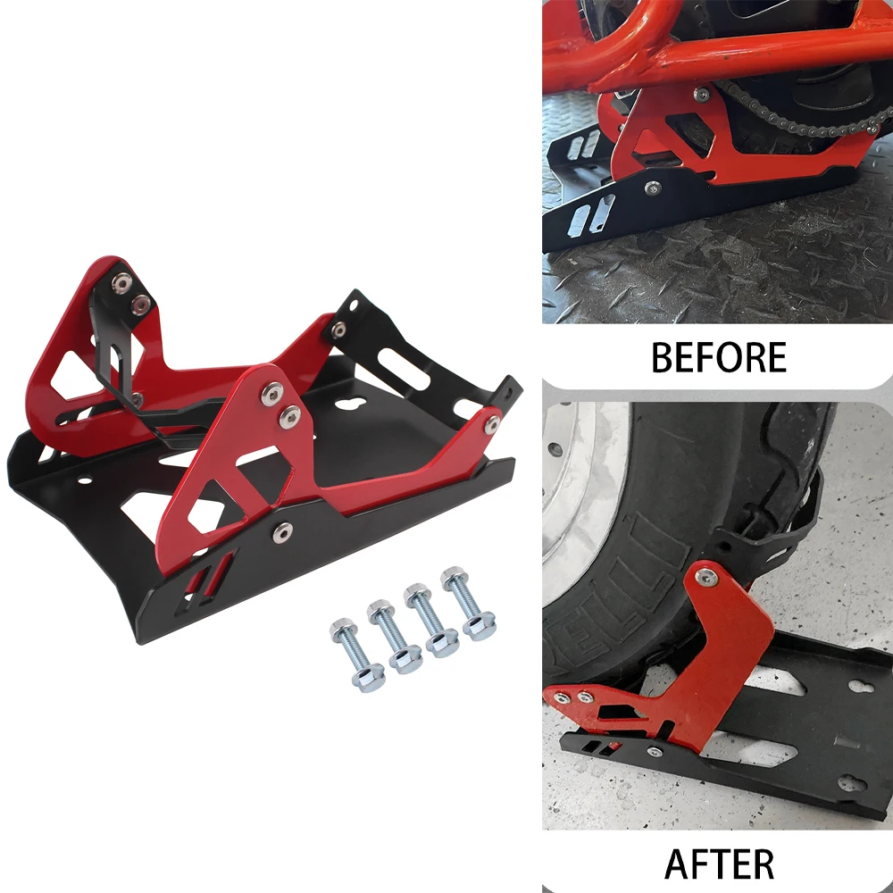 

Motorcycle Universal Wheel Chock 8"-21" Capacity 1800 Lbs Special Front Tire Stand for Cruisers Sports Dirt Bikes Trailer Truck