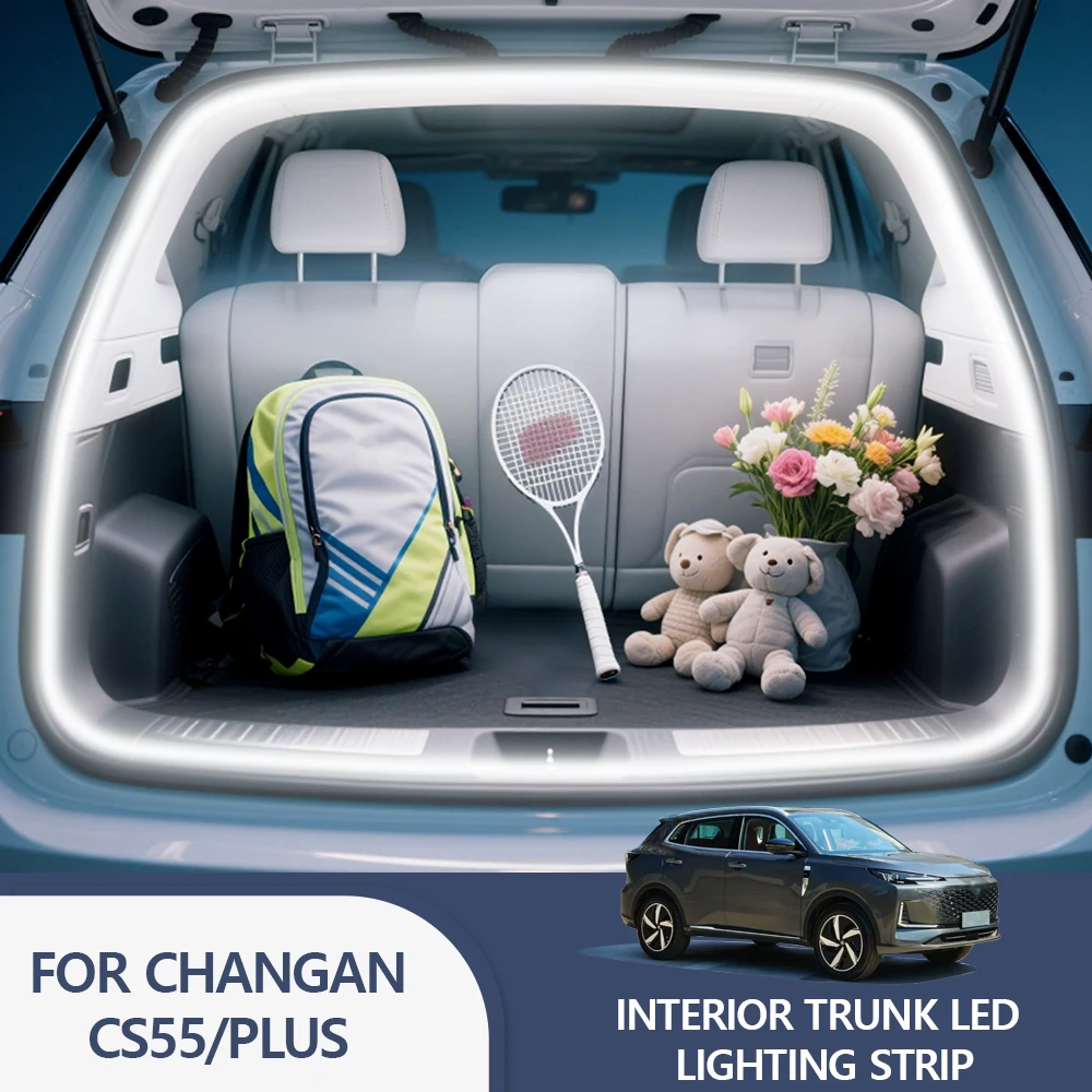 

FOR CHANGAN CS55/PLUS Rear Trunk LED Light Bar Strips Trunk Interior Decorative Lamp Strip Luggage Atmosphere Light