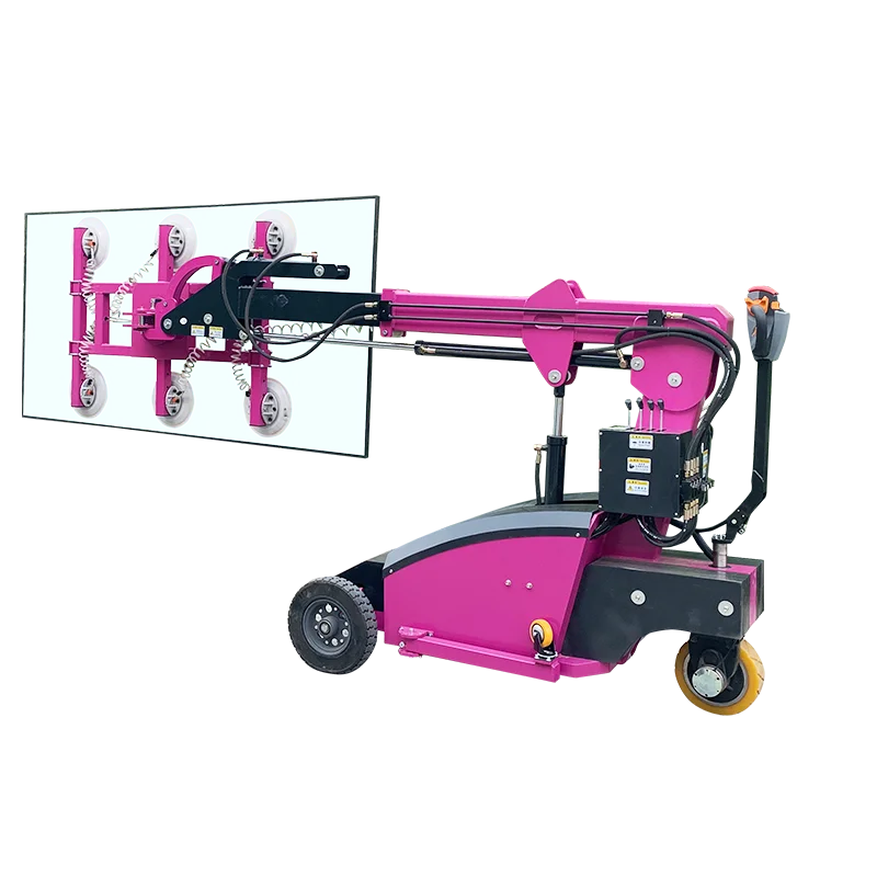 400kg 600kg Small Battery Powered Mobile Vacuum Glass Suction Cup Lifter Robot with CE High Quality Glass Assembly Robot