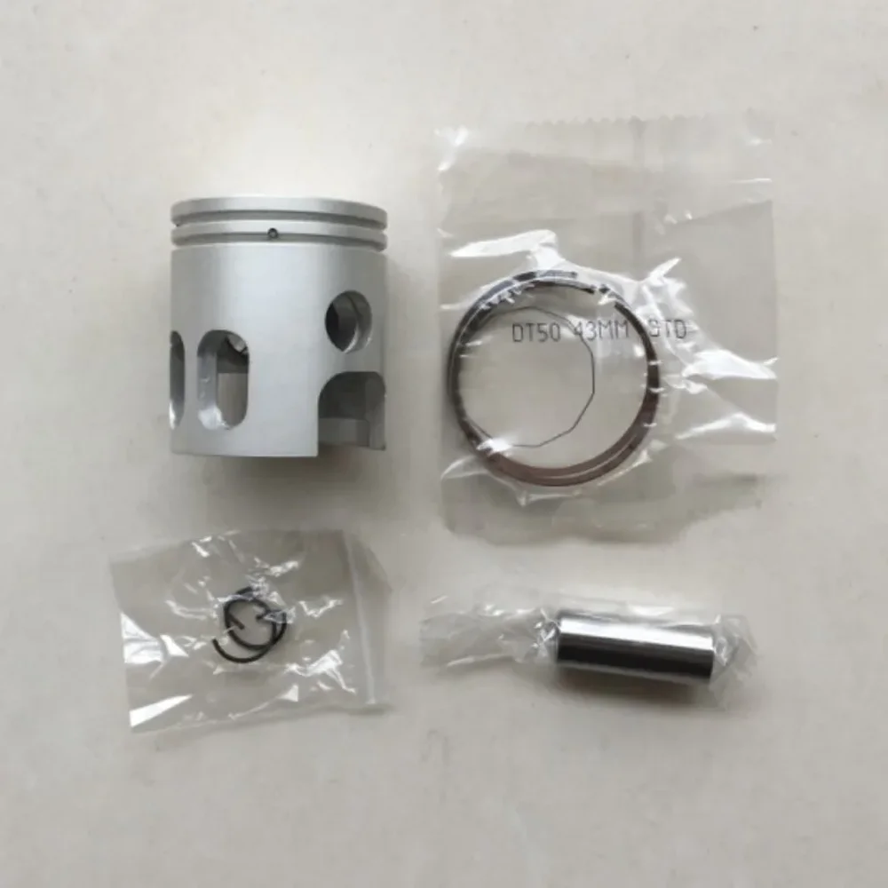 Para yamaha dt50 50cc dt 50 2 tempos moto std furo tamanho 40mm 43mm pino 12mm peças de motor da motocicleta kit anel pistão