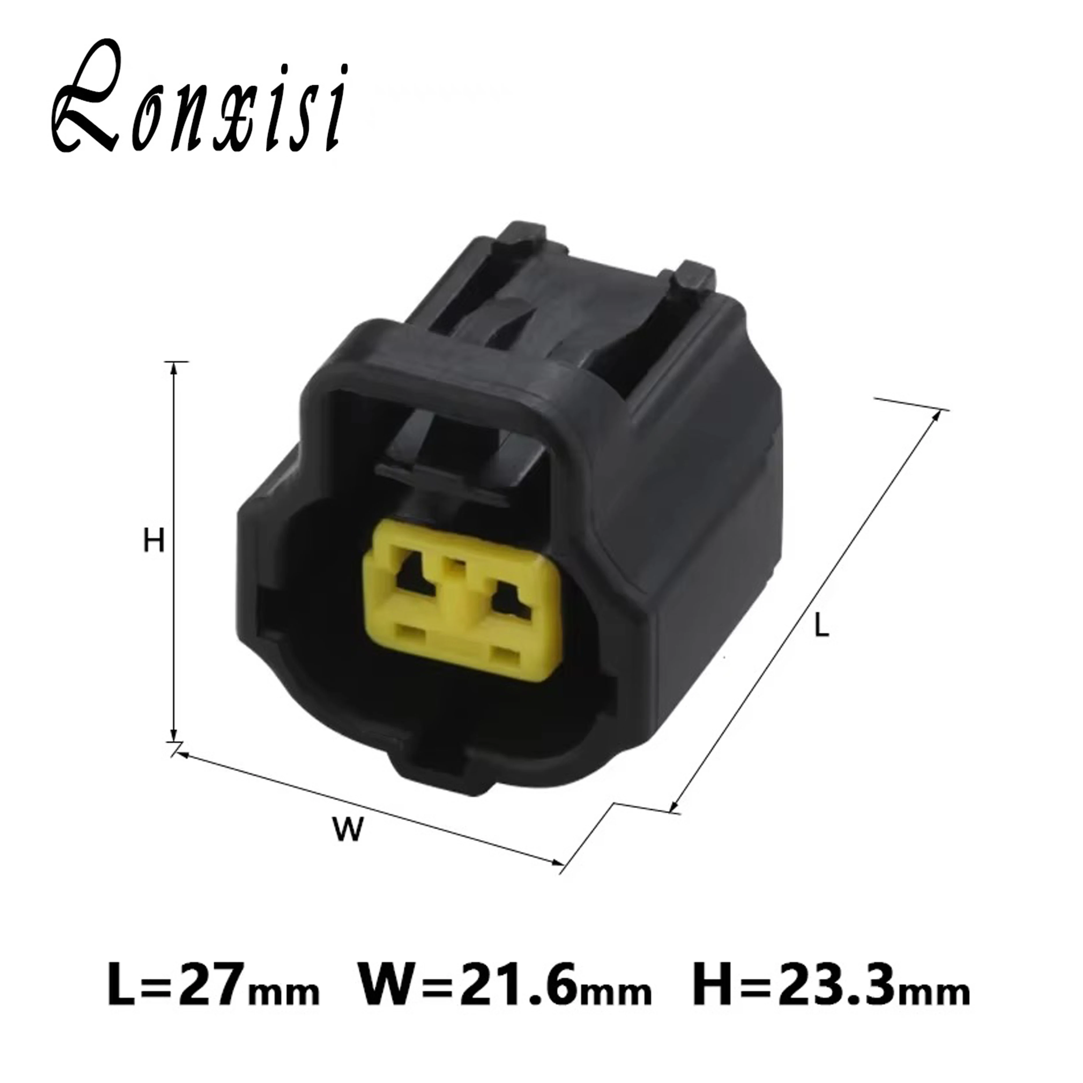 

1/5/10/20/50/Sets 2 Pin Tyco Toyota Camry Corolla Water Temperature Sensor Female Black Connector Wiring Plug 178390-2