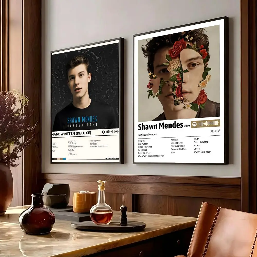 music Shawn Mendes Poster Poster HD Printing Cozy Warm Style Home Decor Suitable for Living Room Bedroom Gift