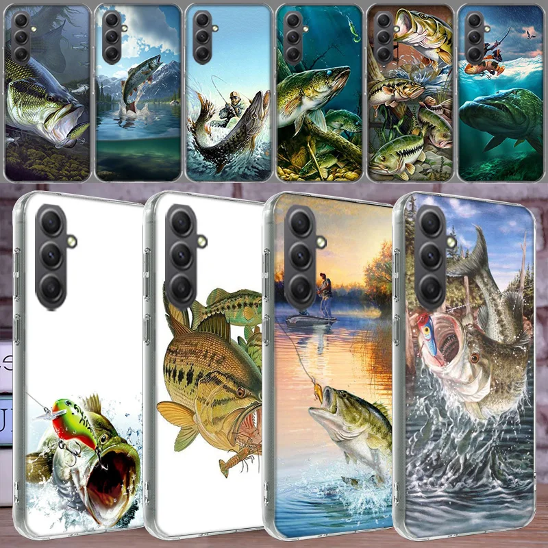 Fishing Gear Fish Shell Phone For Samsung Galaxy Note 20 Ultra 10 Lite 9 8 A05S A50 A30 A20 A03 A04 A02S A70 A40 A10 A21 A11 A01