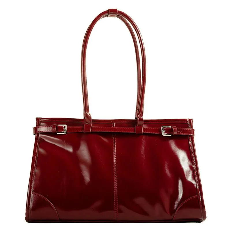 

Large Capacity Tote Bag for Commuting to Work, Autumn and Winter 2025 New Retro Fashion Shoulder Bag, Simple Casual Armpit Bag