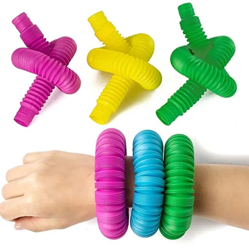 Unique XL Pop Tubes Sensory Toys ADHD Autism Fidget Tubos Flexibles Juguetes Regalos Cumpleaños Niños Para Invitados