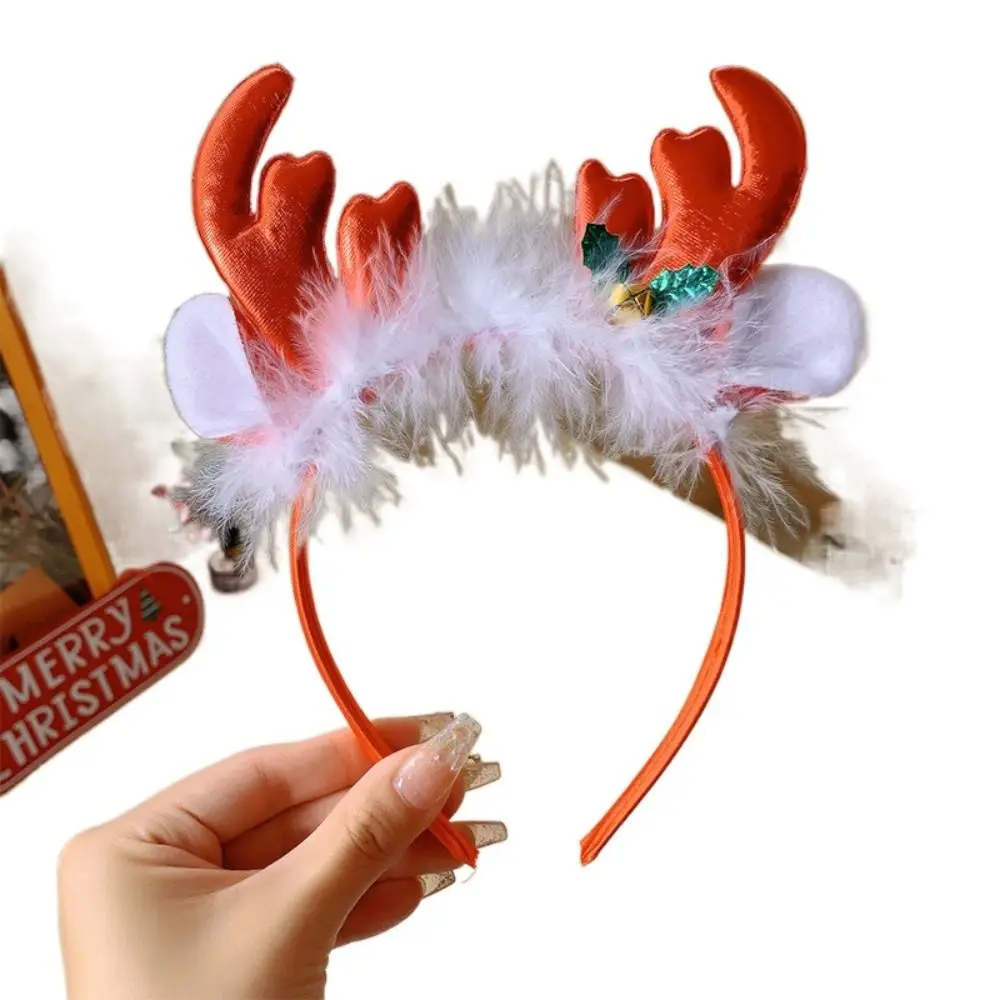 

Аксессуары для волос Рождественская повязка на голову Шпилька Веселого Рождества Санта-Клаус Обруч для волос Повязка для волос Головной убор Заколка для волос с рогами