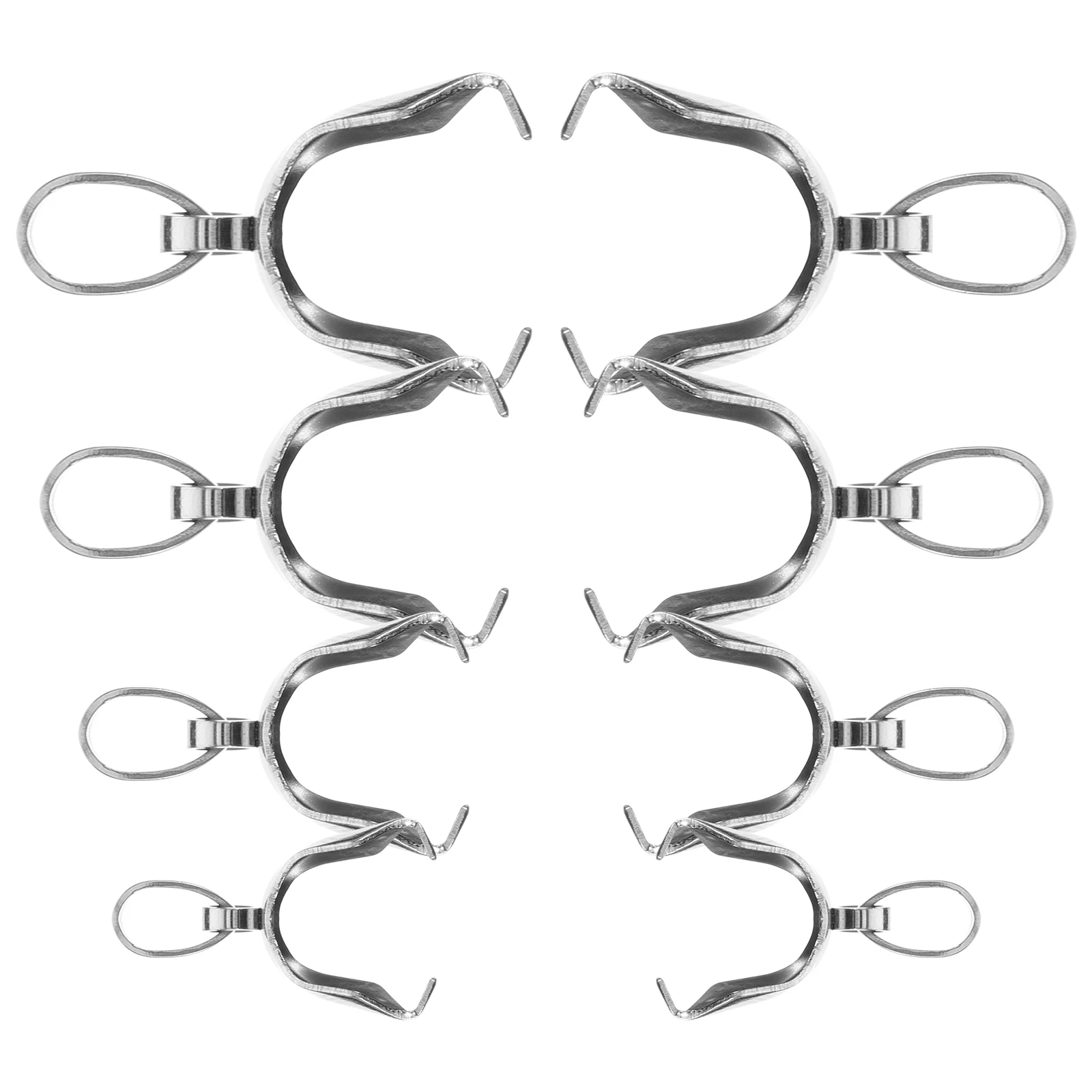 

8pcs Stainless Steel Pendant Clasps Connector for DIY Jewelry Making Necklace Bead Bracelet Charm Closure Durable Easy Install