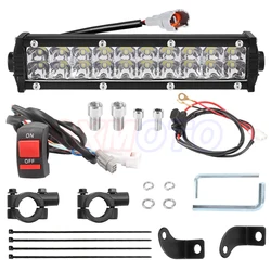 LED Headlight Light Bar Lighting Kit For Yamaha YZ250F Honda Suzuki 7/8” Motocross Handlebars Dirt Bike Off Road 60W Hight Lamp