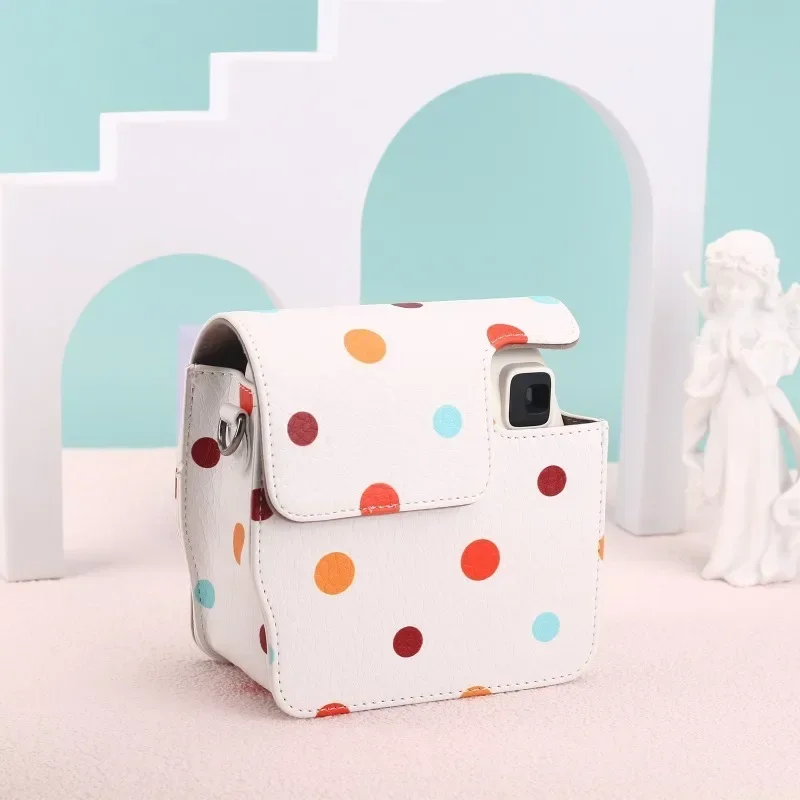 with Shoulder Strap Instant Camera Case Travel Anti Scratch Protective Cover Soft Shockproof for Fujifilm Instax mini SE/7+