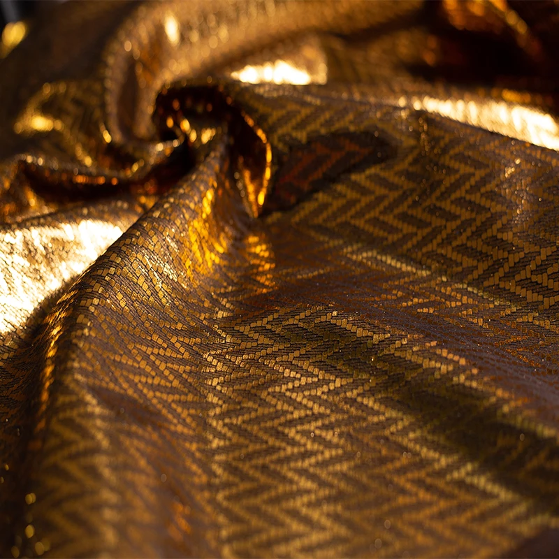 Tissu en cuir doré diamant Ber - Is Sewing Textile Art avis et prix