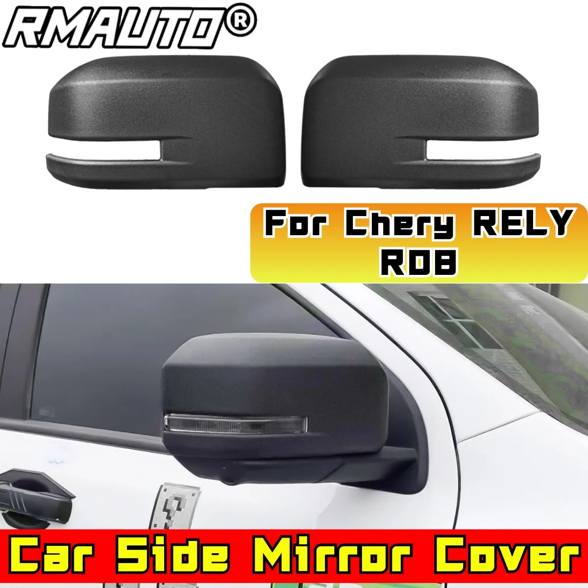Car Rearview Protect Side Mirror Cover Body Kit For Chery RELY R08 Rearview Mirror Cover Trim Car Accessories