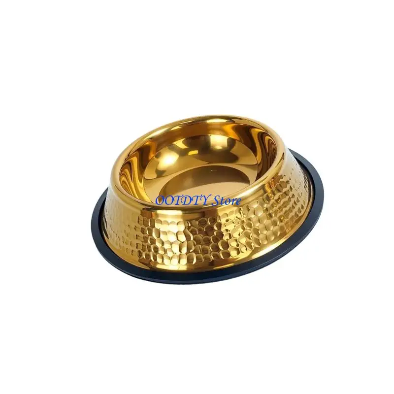367A Raised Dog Bowls Neck Guard Dogs Bowl Rustless Steel Shatters-Resistant Thicken for Daily Meals