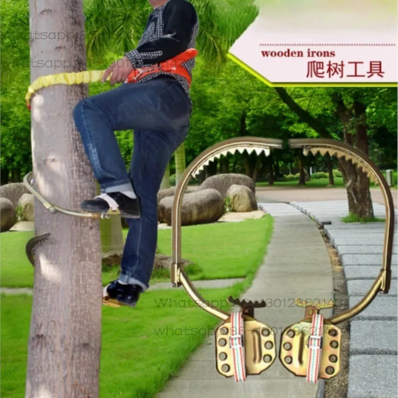 Tree Climbing Tool Special Tool For Tree Picking Coconut Tree Grab Iron Shoes Foot Tie Foot Hook Wooden Pole Climbing Device