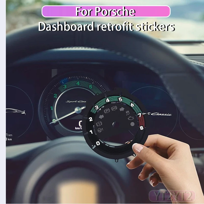 

For Porsche 911 Meter Speed Display Paper Stopwatch Decorative Paper Special Meter Paper Car Accessories