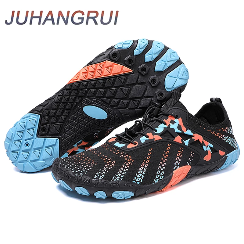 Uomo Donna Scarpe da spiaggia Aqua ad asciugatura rapida Scarpe da acqua a piedi nudi Uomo Sneaker acquatica Sport Scarpe da passeggio atletiche Antiscivolo
