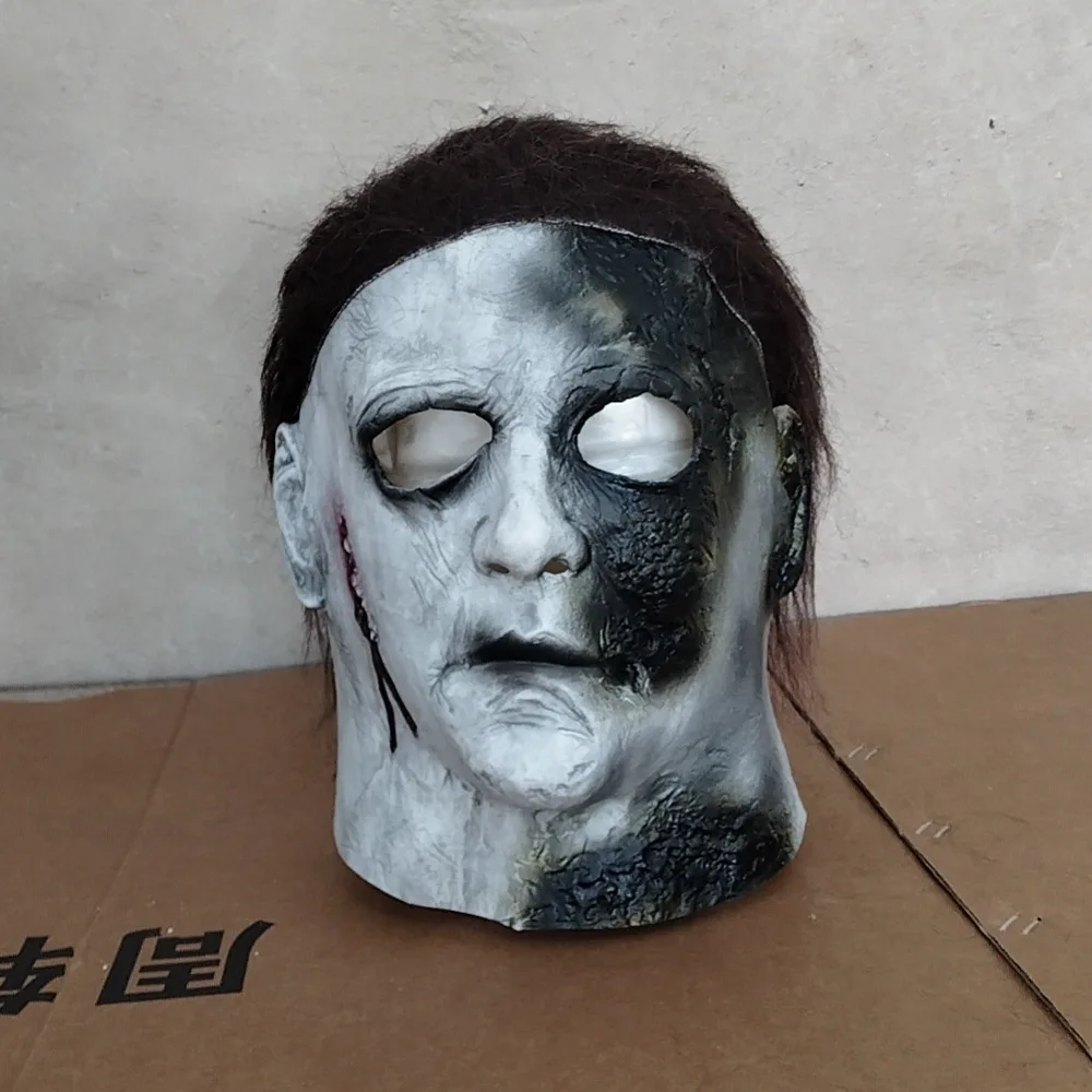 Adulto Michael Myers Cosplay Costume maschera puntelli Halloween tuta abiti Horror Bloody Killer Carnival Party Costume per gli uomini