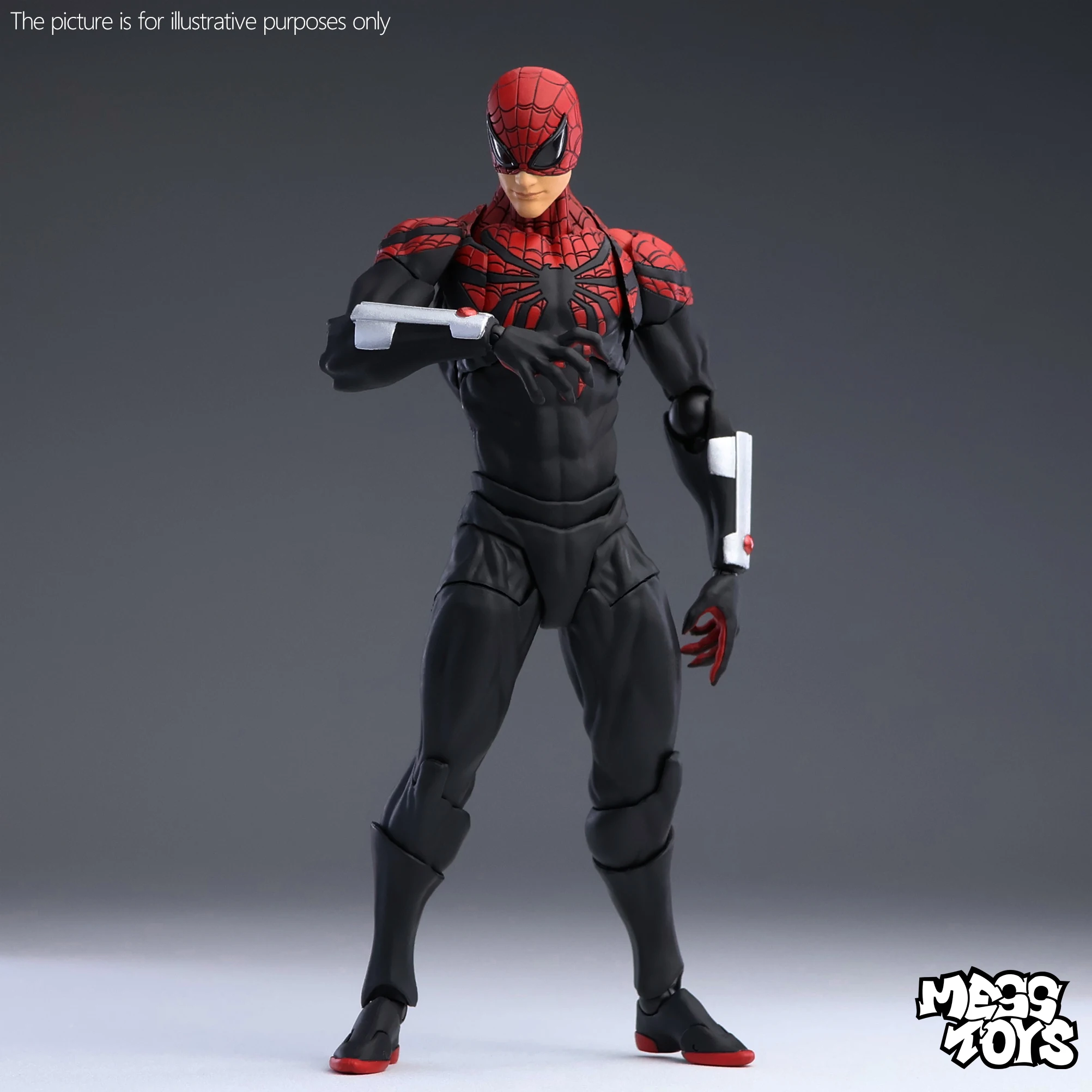 MessToys 優れたスパイダーマンフィギュア混乱おもちゃケインパーカー