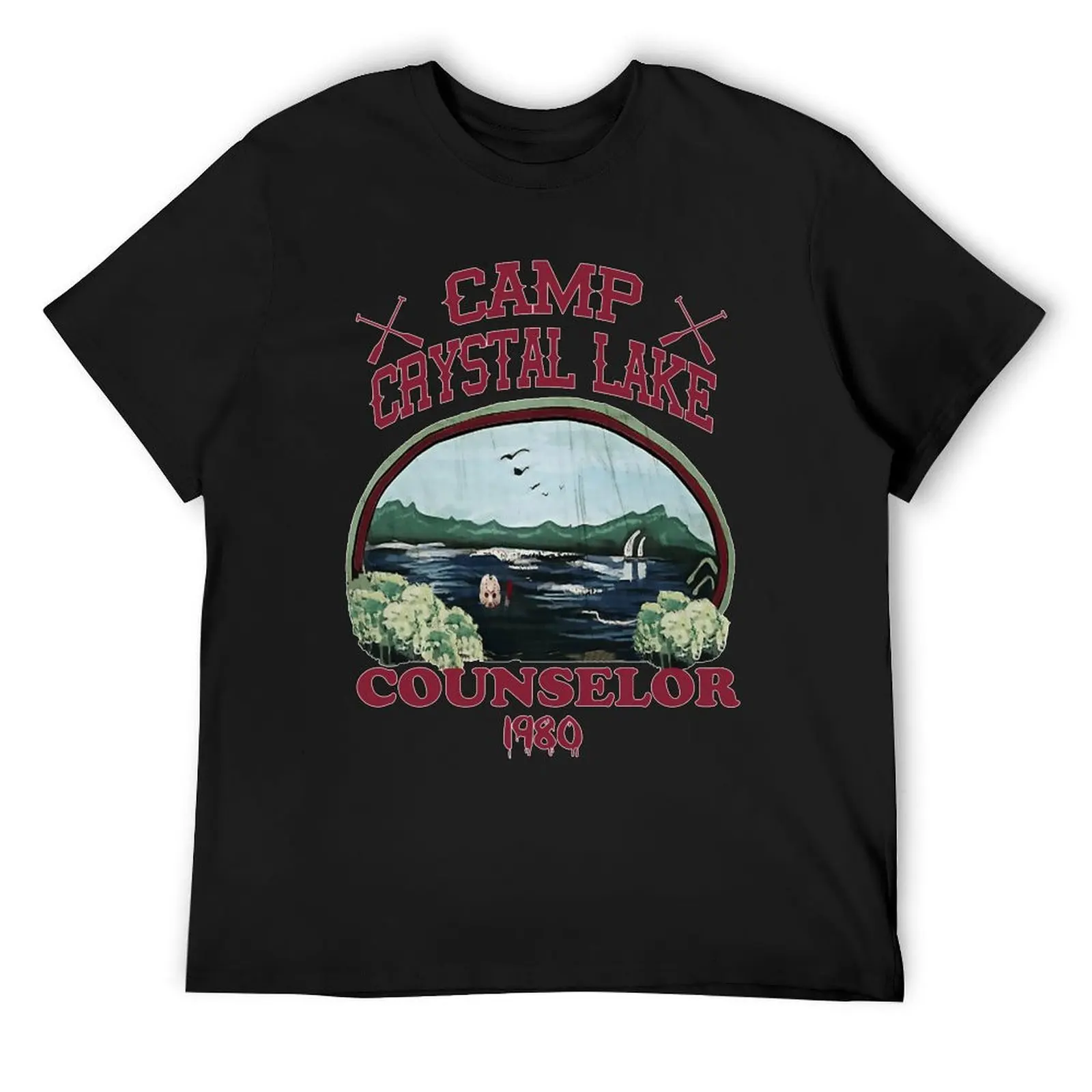 Camp-Crystal-Lake-Counselor-Essential T-Shirt plus size tops man clothes mens big and tall t shirts