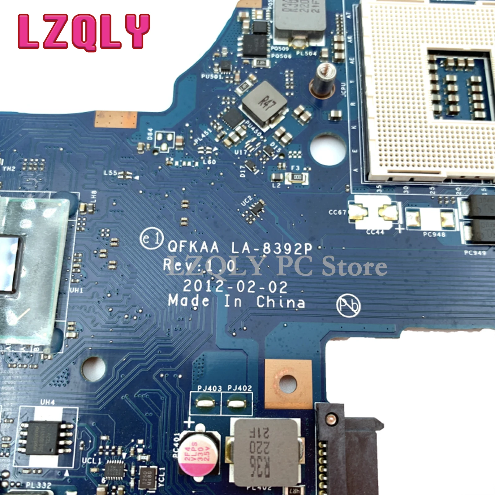 LZQLY-Placa-mãe portátil para Toshiba Satellite, teste completo, P850, P855, QFKAA, LA-8392P, K000135160, DDR3, HD4000