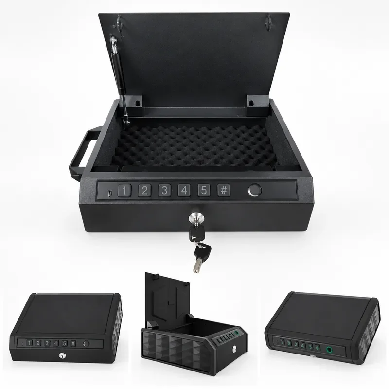 G2 Model Anti Theft Smart Password Key Unlock Pistol Box Storage Household Personal Convenient Gun Safes Boxes