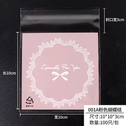 95-100PCS OPP Cellophane Bags with Adhesive Sealing Closure Great for Party Favors Candy Cookies Gift Packaging Set of 95pc