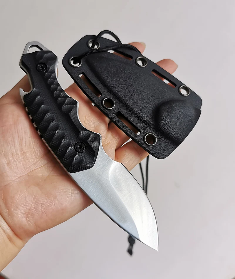 

Fixed Blade Knife G10 handleheOutdoor tools Free shipping Survival Knives Knife portable With Sheathed Outdoor EDC tools