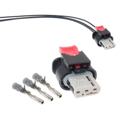 1 Set 3 Pin 35126369 Car Front and Rear Reversing Radar Wire Cable Connector for Tesla Auto Waterproof Wiring Plug