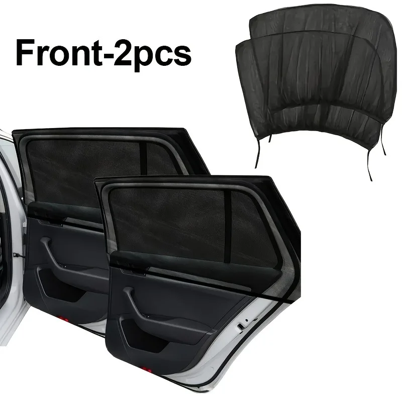 Car Thermal Insulation Sunshade Universal Automobiles Mosquito Protection Window Curtains Auto Side Sun Screen For Vehicles