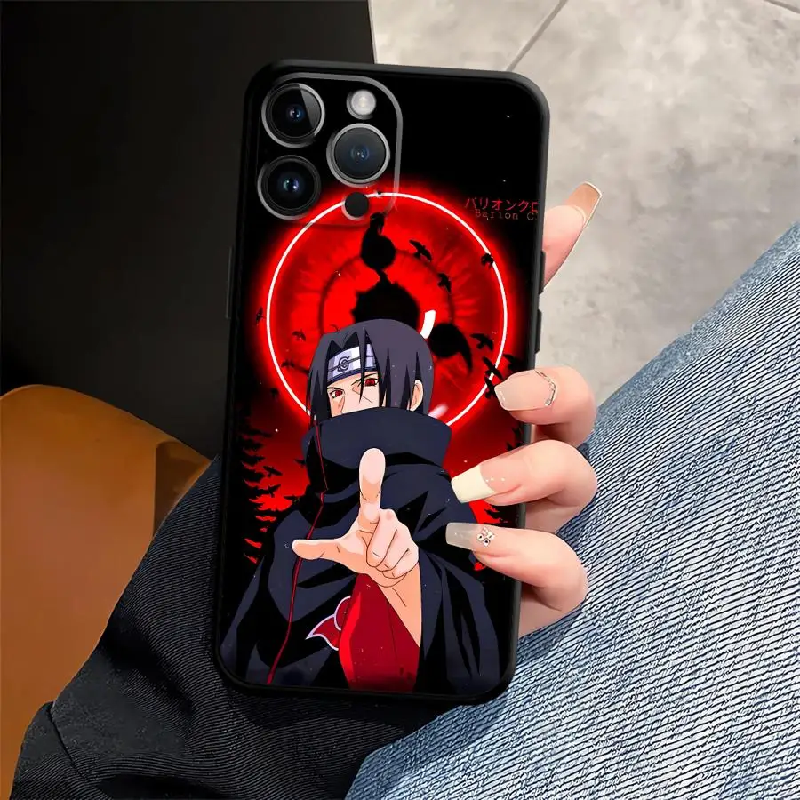 حافظة لهاتف آيفون 7 8 17Air 15 16 14 Plus XR 13 12 11 17 Pro Max XS Max Anime N-NARUTOS