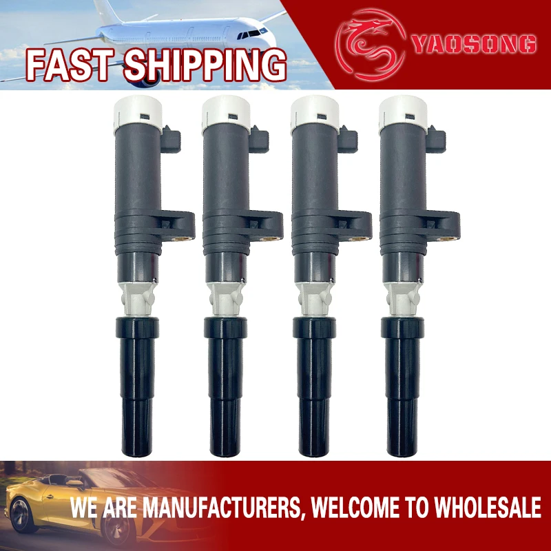 4PCS Ignition Coil for Renault Clio Espace Grand Scenic Kangoo Laguna Logan Megane DACIA NISSAN OPEL 7700107177 22448-00QAA