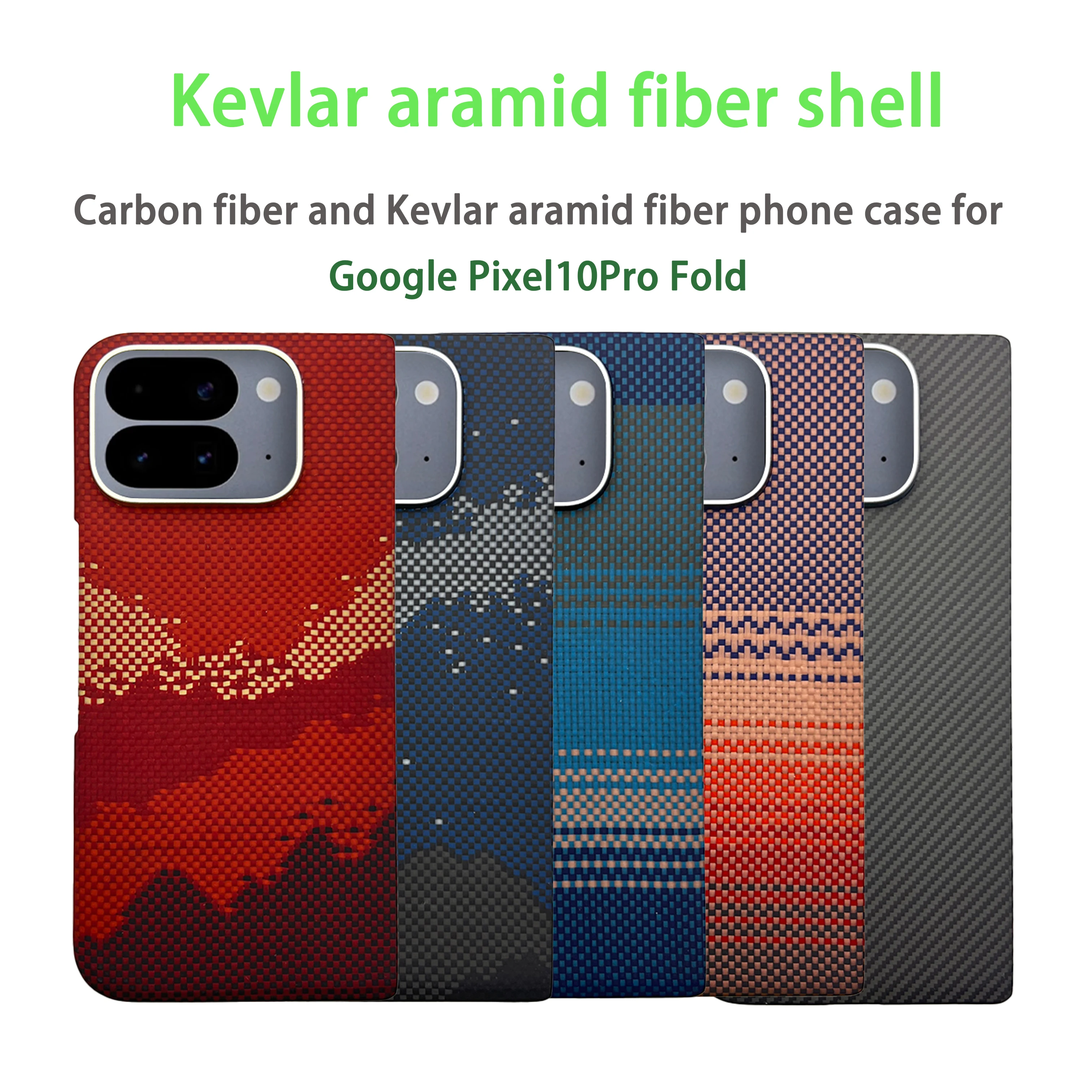 

For Google Pixel10 Pro Fold phone case Kevlar aramid fiber hard shell ultra-thin lightweight magnetic protective case 9ProFold