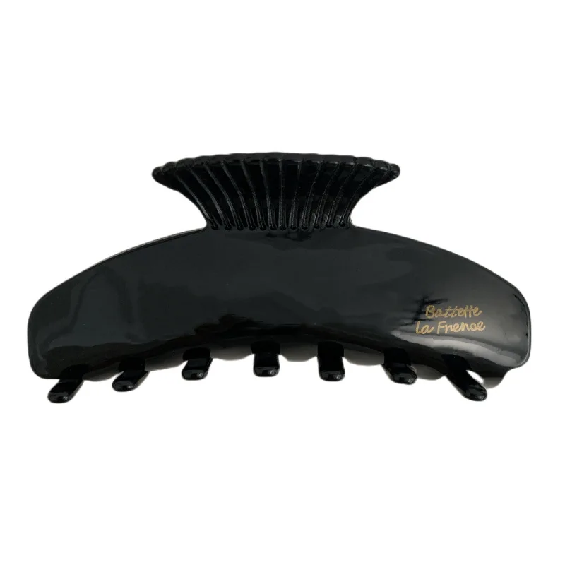 New Creative Design 10.3CM Geometric Scallop Large Hair Clip Claw Rerto Black White Acetic Acid Shark Clip Hair Accessories