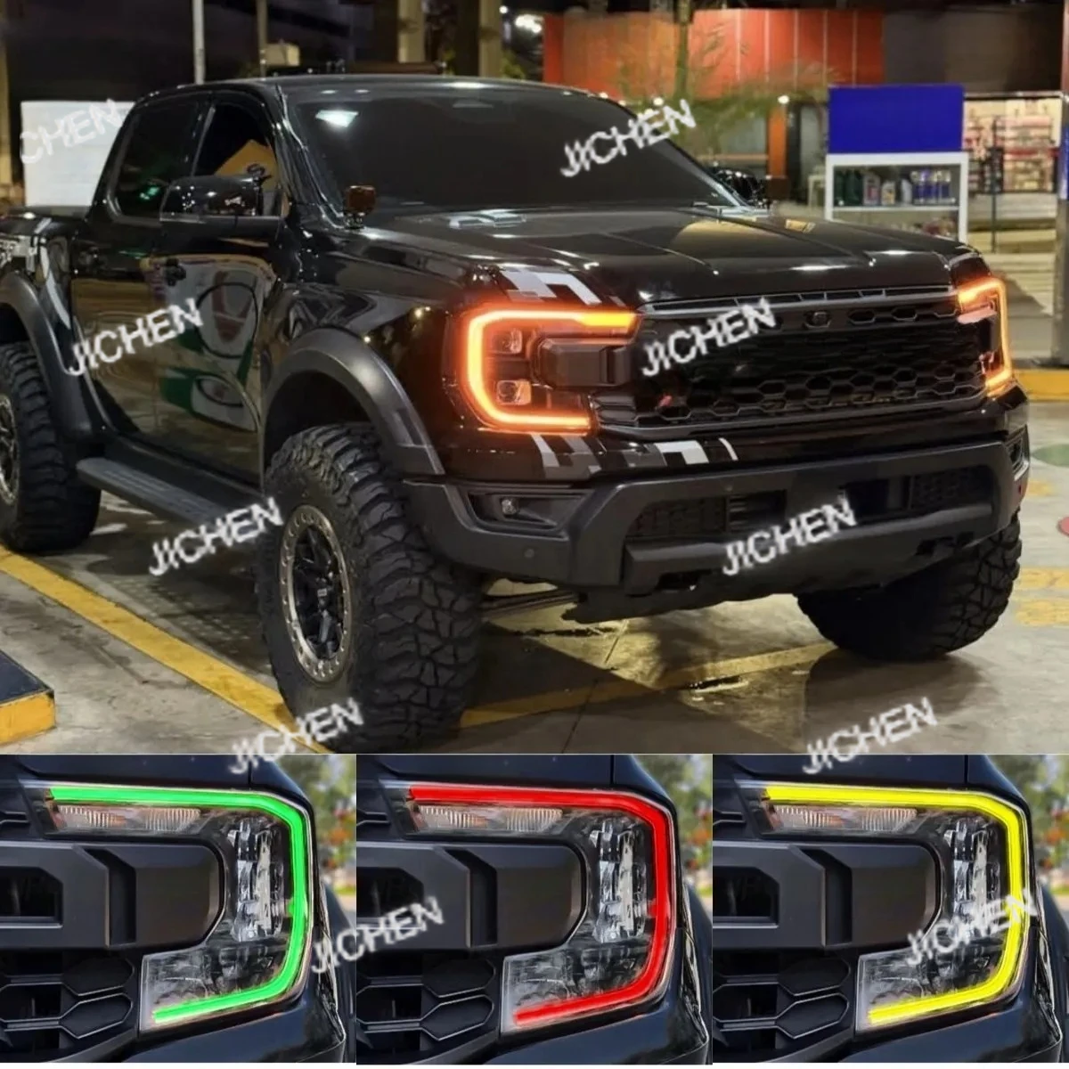 

JC DRL LED Boards for Ford Ranger XLT Raptor XL Everest Headlight 2024 2025 Non-RGB Daytime Running Light