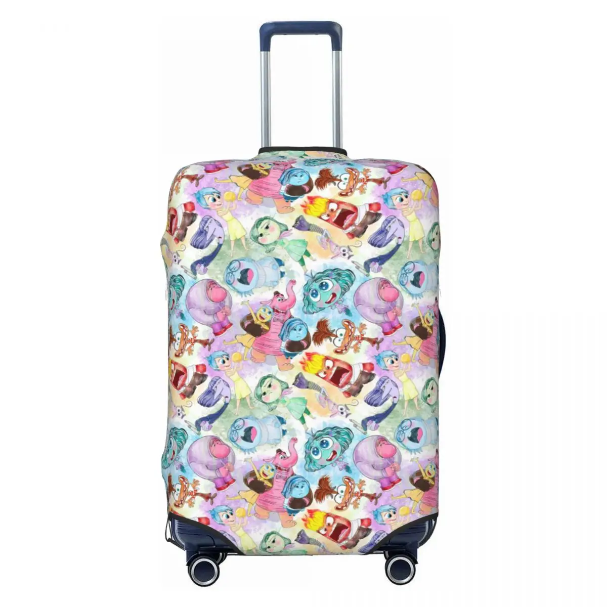

Custom Inside Out Cartoon Wallpaper Luggage Cover Elastic Travel Suitcase Protective Covers Fits 18-32 Inch