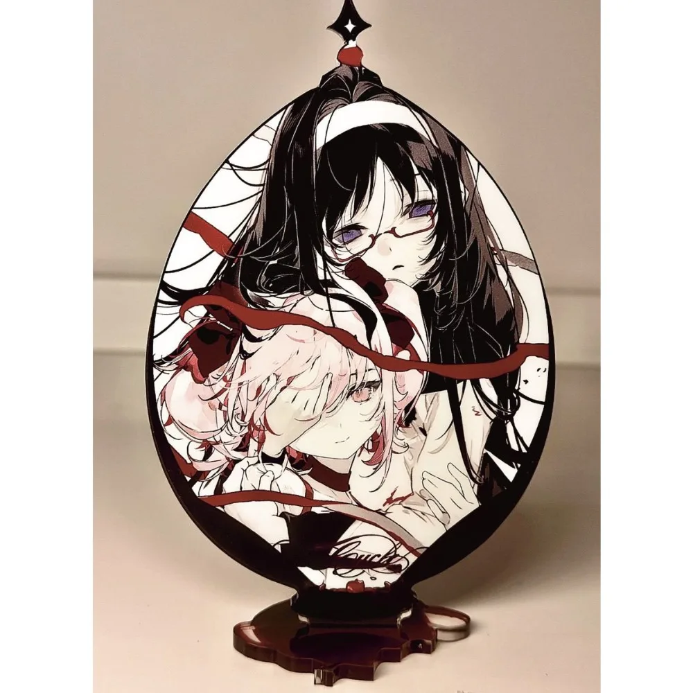 Anime Madoka Magica Akemi Homura Kaname Madoka Same Body Acrylic Stand Standing Model Plate Holder Topper Desk Prop Fan Gift