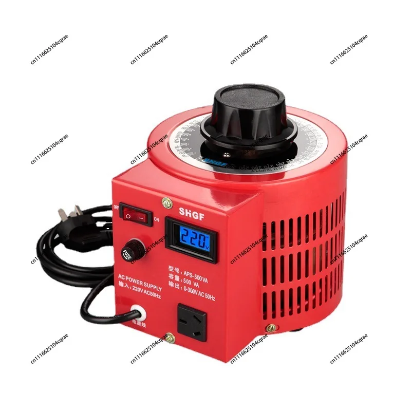 220v-0-300v-adjustable-single-phase-regulator-carbon-brush-transformer-05kva-ac-voltage-regulator-500w-y-power-supply