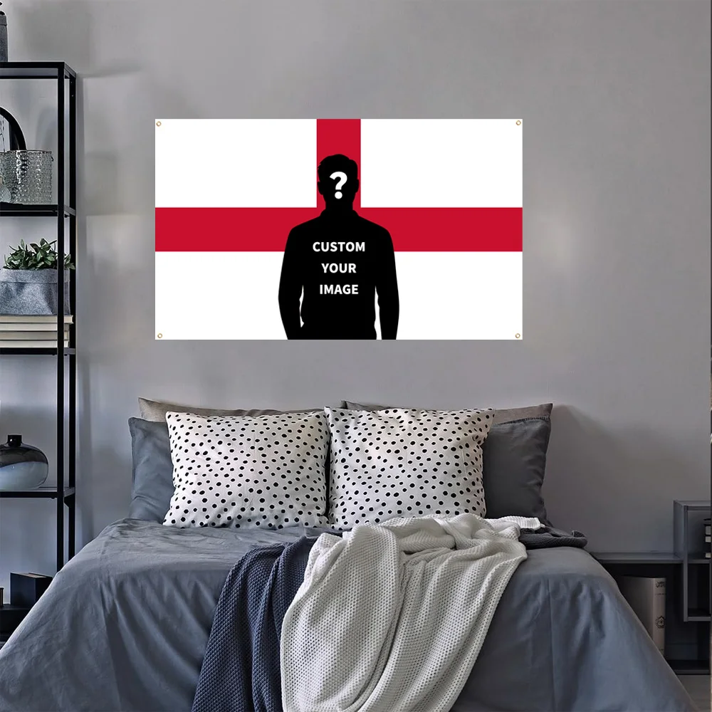1pc 2D FLAT Personalize England Tapestry - England Banner Decoration with Customizable Picture, Ideal for Home Unique Design view 5