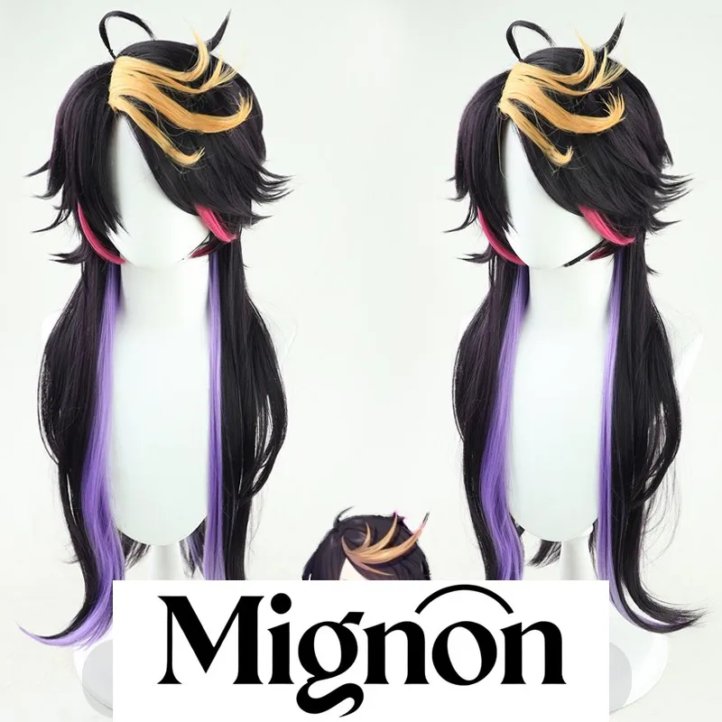 شعر مستعار Nijisanji VTuber Shu Yamino التنكري باللون الأرجواني العميق يسلط الضوء على هدية الهالوين #1