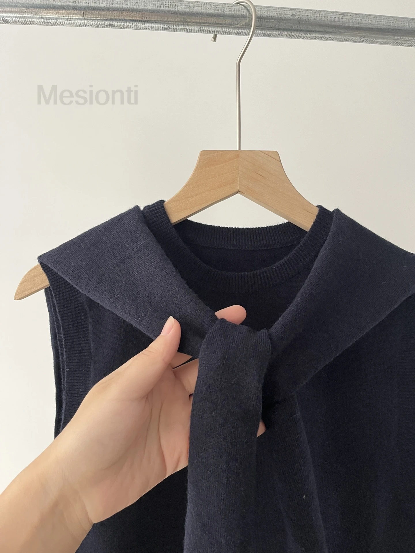 New 2024 Women\'s Wool Sweater Vest Autumn Commuter Fake Two-piece Knitted Shawl Sleeveless Vest Knitted Vest y2k tops sin mangas