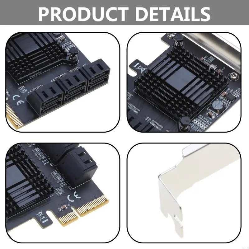 20 cb PCI-E 4X a 6 Card Desktop Support Desktop Solido Discorso Meccanico Supporto