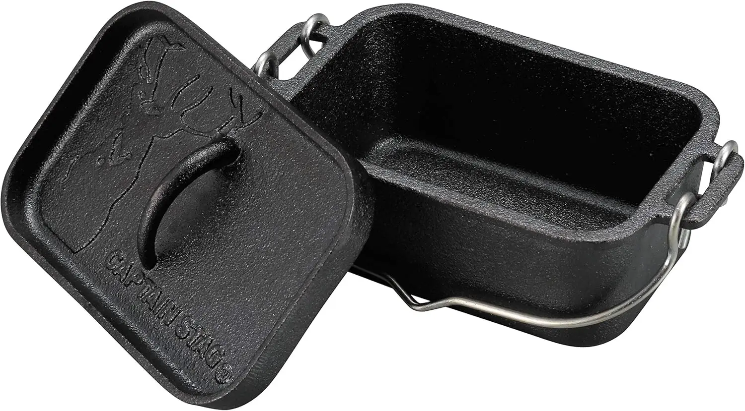 

Captain Stag UG-3062 Dutch Oven, Iron Casting, Square Shape, Mini Dutch Oven, Width 8.1 x Depth 5.1 x Height 3.5 inches (205 x 1